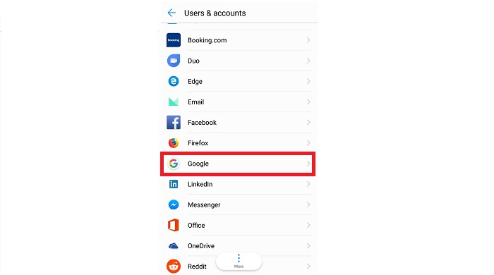 remove google account from android phone